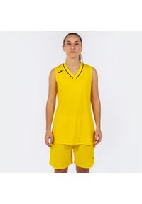 Joma - Zestaw do koszykówki damski Atlanta. Kolor: czarny, wielokolorowy, żółty. Materiał: dresówka. Sport: koszykówka