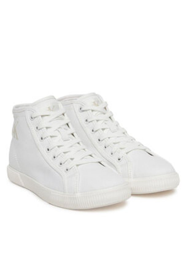 Calvin Klein Jeans Sneakersy Ess Vulc Mid Cv Mg Wn YW0YW01761 Biały. Kolor: biały. Materiał: materiał