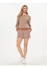 EA7 Emporio Armani Bluza 3DTM06 TJUAZ 1731 Brązowy Regular Fit. Kolor: brązowy. Materiał: bawełna