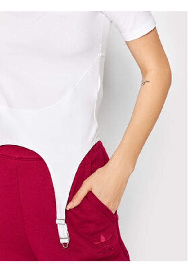 Adidas - adidas T-Shirt Always Original HF2015 Biały Tight Fit. Kolor: biały. Materiał: bawełna
