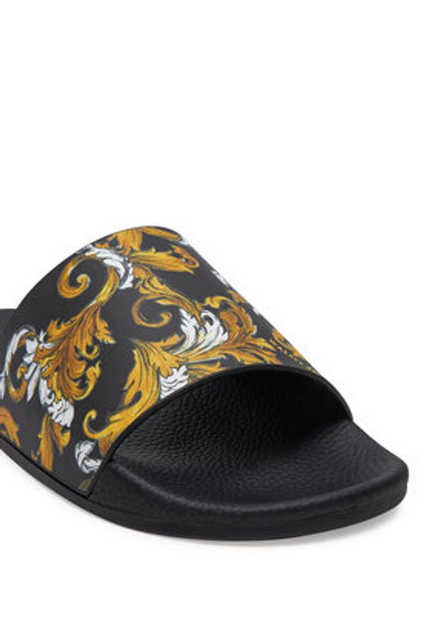 Versace Jeans Couture Klapki 78VA3SQ3 Czarny. Kolor: czarny