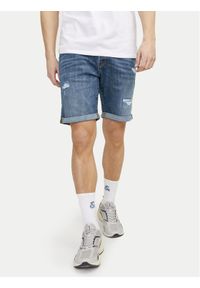 Jack & Jones - Jack&Jones Szorty jeansowe Rick 12250490 Niebieski Regular Fit. Kolor: niebieski. Materiał: bawełna #1