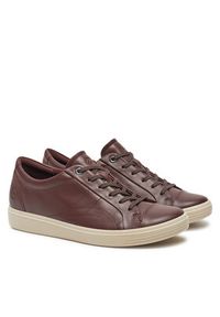 ecco - ECCO Sneakersy Classic Sneaker W 21861301474 Brązowy. Kolor: brązowy. Materiał: skóra #3