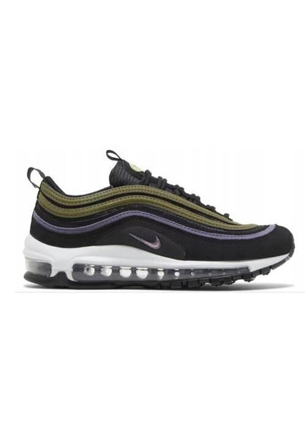 Buty do chodzenia dla dzieci Nike Air Max 97 Gs. Kolor: czarny. Materiał: syntetyk, materiał. Szerokość cholewki: normalna. Model: Nike Air Max. Sport: turystyka piesza