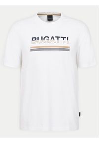 Bugatti T-Shirt 8350-65041B Biały Regular Fit. Kolor: biały. Materiał: bawełna