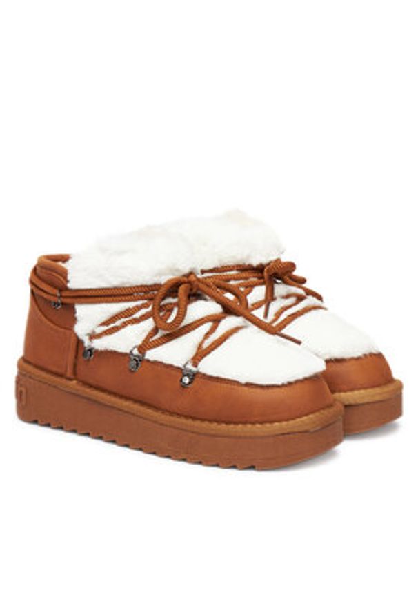 D.Franklin Śniegowce DFSH370011 Brązowy. Kolor: brązowy. Materiał: skóra