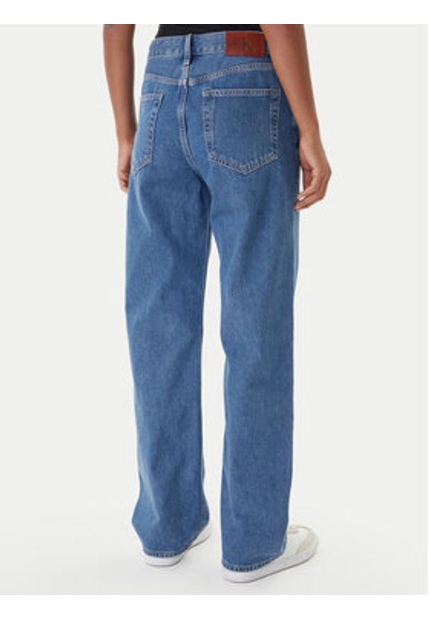 Calvin Klein Jeans Jeansy LV047E609G Granatowy Regular Fit. Kolor: niebieski