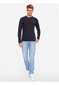 4f - 4F Longsleeve 4FAW23TLONM155 Niebieski Slim Fit. Kolor: niebieski. Materiał: bawełna. Długość rękawa: długi rękaw #3