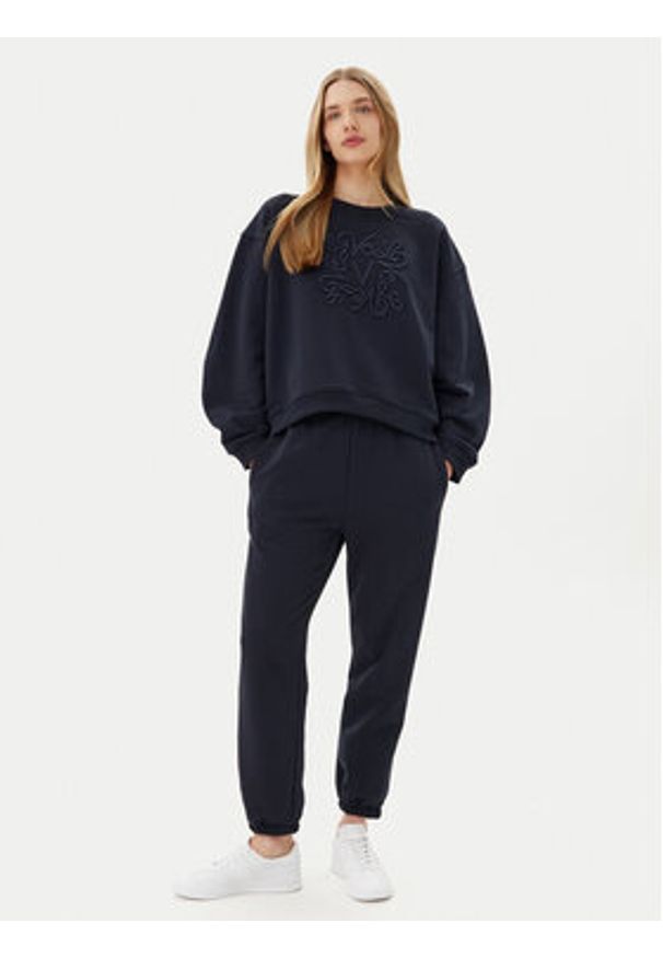 ViCOLO Spodnie dresowe TD0573 Granatowy Regular Fit. Kolor: niebieski. Materiał: bawełna, syntetyk