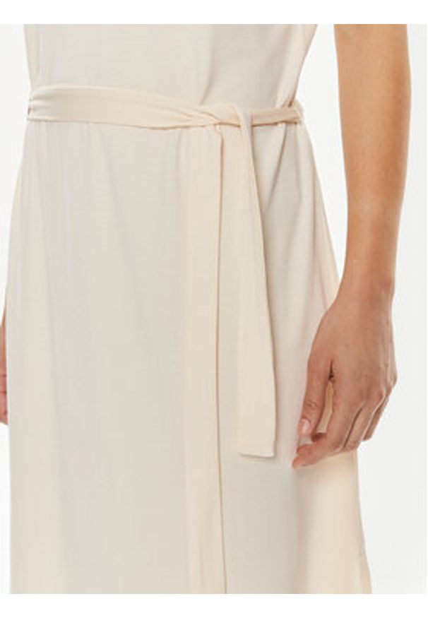 Emporio Armani Sukienka codzienna 262728 4R314 00856 Écru Regular Fit. Okazja: na co dzień. Materiał: wiskoza. Typ sukienki: proste. Styl: casual