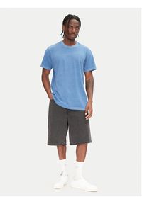 G-Star RAW - G-Star Raw T-Shirt Overdyed D27760-C756 Niebieski Regular Fit. Kolor: niebieski. Materiał: bawełna #4
