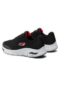 skechers - Skechers Sneakersy Arch Fit 232040/BKRD Czarny. Kolor: czarny. Materiał: materiał #9