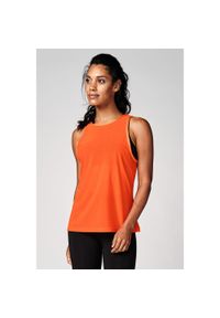 Koszulka damska sportowa STRONG ID Classic Loose Knit z siateczki. Kolor: pomarańczowy. Materiał: poliester. Długość rękawa: na ramiączkach. Sport: fitness #1
