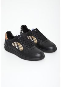 Burberry - Sneakersy męskie skórzane BURBERRY. Materiał: skóra