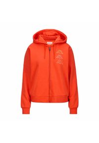 Bluza z kapturem Unisex Kappa Kaimi Ciemnopomarańczowy. Typ kołnierza: kaptur. Kolor: pomarańczowy, wielokolorowy #1
