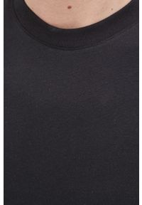 Resteröds t-shirt bawełniany kolor czarny gładki. Kolor: czarny. Materiał: bawełna. Wzór: gładki #2