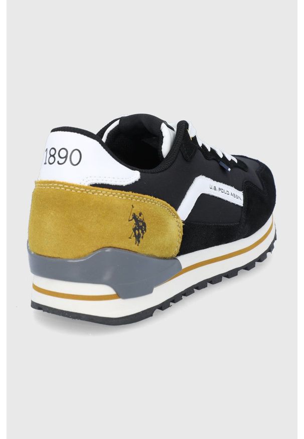 U.S. Polo Assn. - Buty. Nosek buta: okrągły. Zapięcie: sznurówki. Kolor: czarny. Materiał: guma