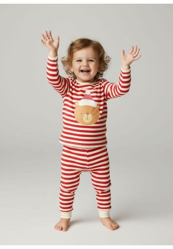 Sinsay - Bawełniana koszulka z nadrukiem świątecznym - kremowy. Kolor: kremowy. Materiał: bawełna. Wzór: nadruk. Styl: wizytowy