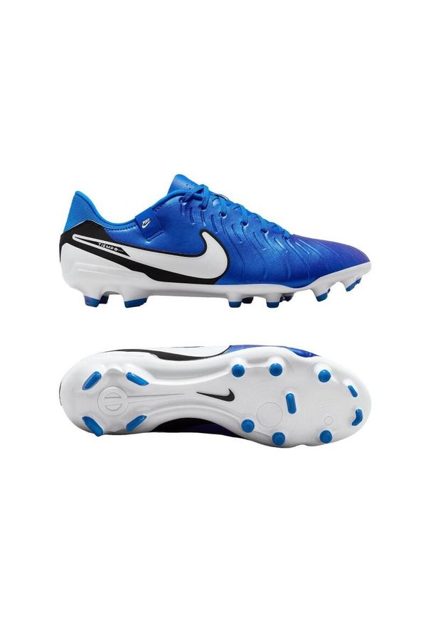 Buty piłkarskie męskie Nike Tiempo Legend 10 Academy FG/MG. Kolor: biały, niebieski, wielokolorowy. Sport: piłka nożna