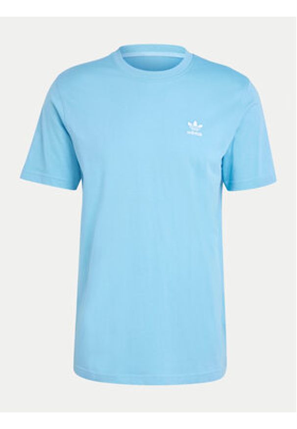 Adidas - adidas T-Shirt Trefoil Essentials IZ2099 Błękitny Regular Fit. Kolor: niebieski. Materiał: bawełna