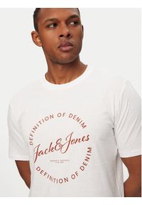 Jack & Jones T-Shirt Grayson 12288377 Biały Regular Fit. Kolor: biały. Materiał: bawełna #4