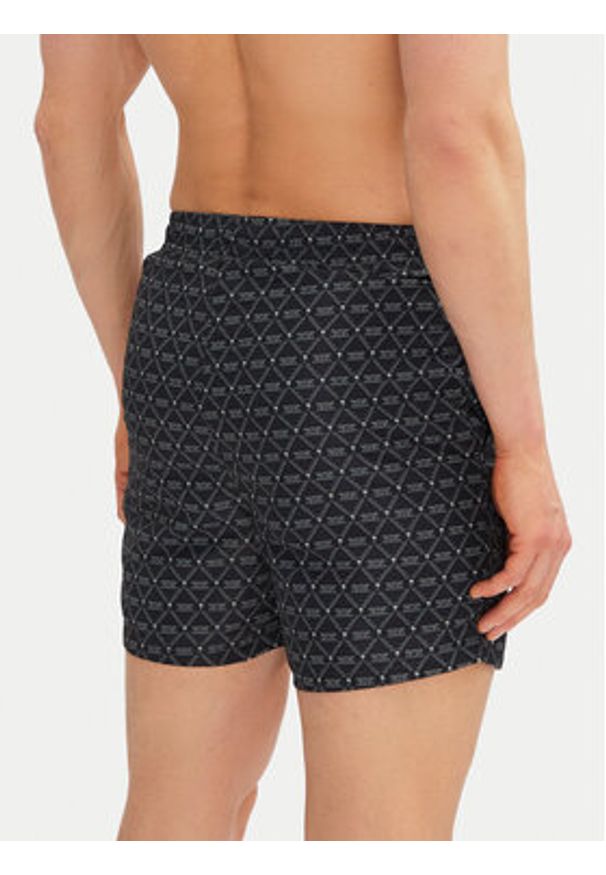 Karl Kani Szorty kąpielowe Signature Monogram Aop 60550022 Czarny Regular Fit. Kolor: czarny. Materiał: syntetyk