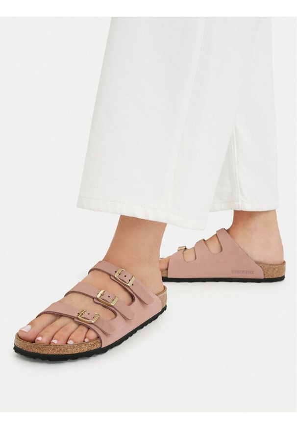 Birkenstock Klapki Florida Fresh 1031813 Różowy. Kolor: różowy. Materiał: skóra, nubuk