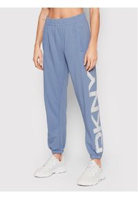 DKNY Sport Spodnie dresowe DP1P2833 Niebieski Relaxed Fit. Kolor: niebieski. Materiał: bawełna