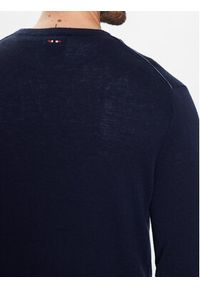 Napapijri Sweter Damavand NP0A4GJU Granatowy Regular Fit. Kolor: niebieski. Materiał: wełna #4
