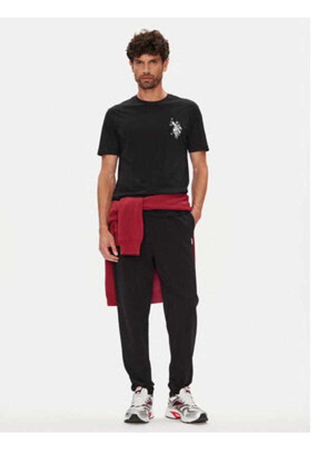 U.S. Polo Assn. T-Shirt MUP4367 Czarny Regular Fit. Typ kołnierza: polo. Kolor: czarny. Materiał: bawełna