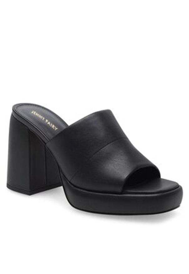 Jenny Fairy Klapki WYL3802-3 Czarny. Kolor: czarny. Materiał: skóra