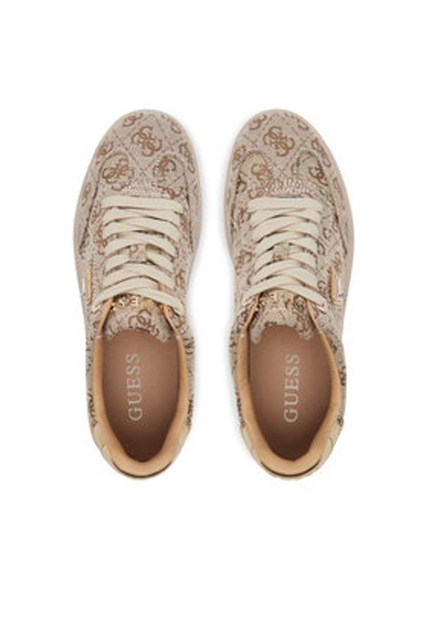 Guess Sneakersy FLJJZ2 FAL12 Złoty. Kolor: złoty. Materiał: materiał