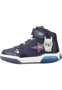 Geox - Buty GEOX J INEK GIRL Niebieski. Kolor: niebieski. Materiał: syntetyk, tkanina. Sport: turystyka piesza