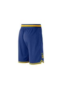 Spodnie koszykarskie męskie Nike Nba Golden State Warriors. Kolor: niebieski. Długość: krótkie