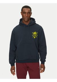 Adidas - adidas Bluza Q12 Street Burger JN5694 Granatowy Loose Fit. Kolor: niebieski. Materiał: bawełna. Styl: street #1