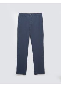 Big-Star - Spodnie męskie chinosy niebieskie Erhati 401. Kolor: niebieski. Materiał: tkanina, len, materiał. Wzór: nadruk, haft. Sezon: wiosna, jesień, lato. Styl: klasyczny #1