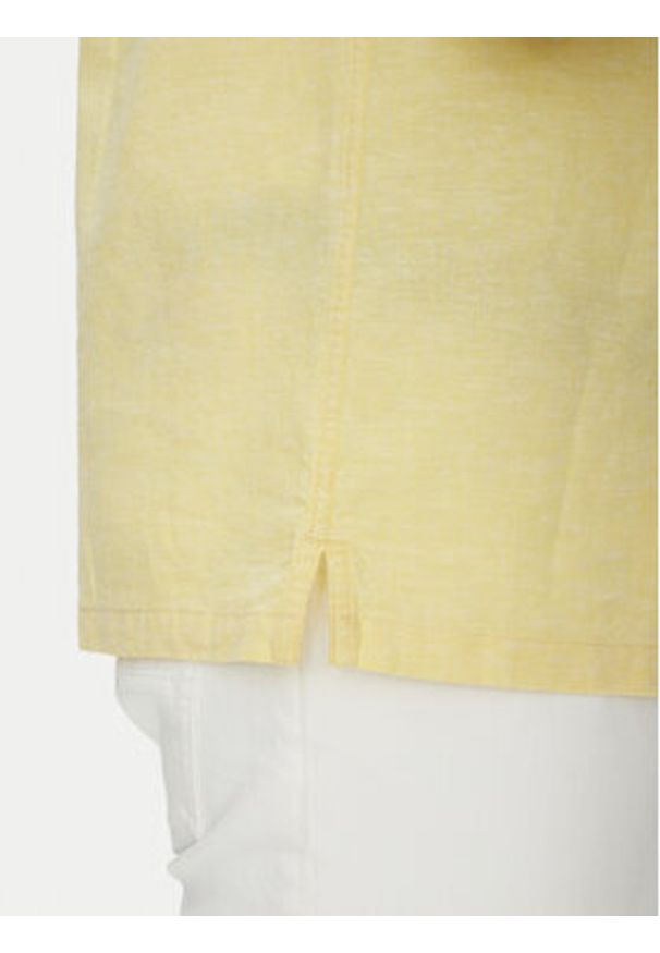 Tommy Jeans Koszula DM0DM20895 Żółty Regular Fit. Kolor: żółty. Materiał: len, bawełna