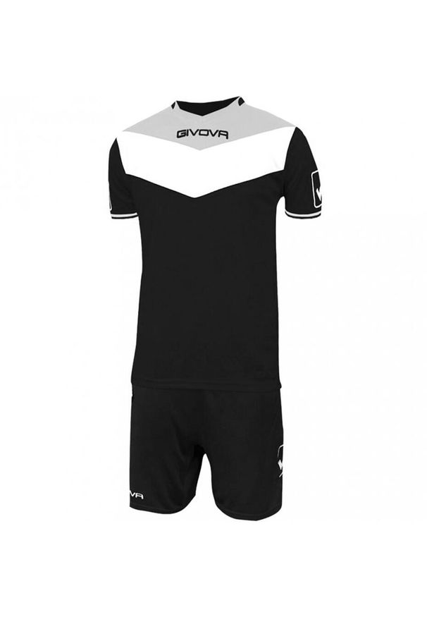 Komplet piłkarski Givova Kit Campo. Kolor: czarny, szary, wielokolorowy. Materiał: dresówka. Sport: piłka nożna