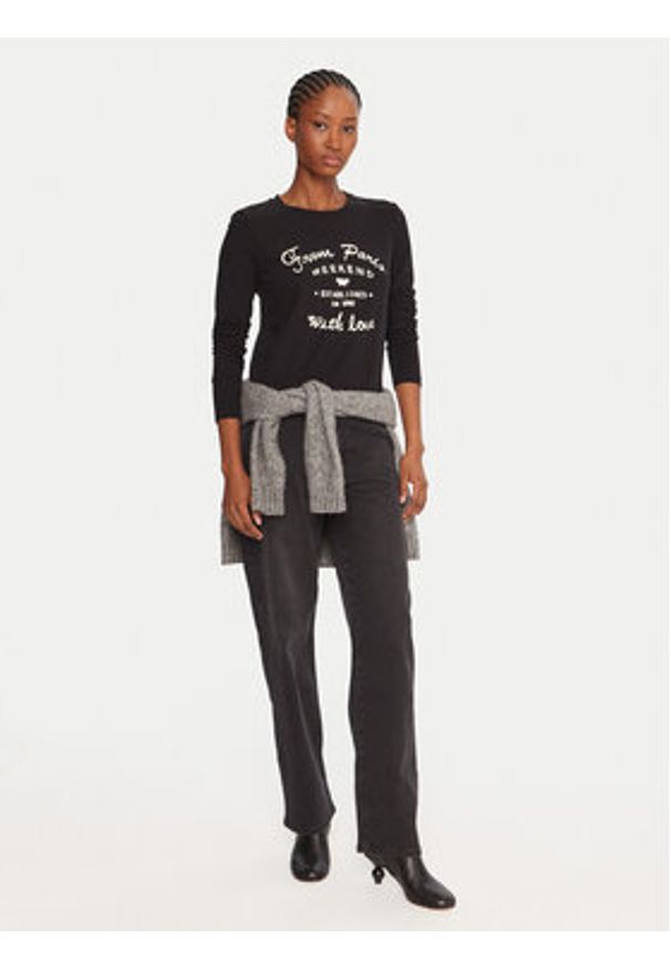Weekend Max Mara Bluzka Alias 2525946042 Czarny Regular Fit. Kolor: czarny. Materiał: bawełna