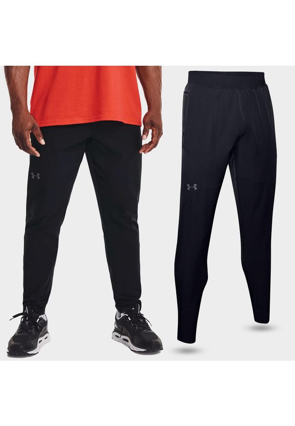 Spodnie fitness męskie Under Armour Unstoppable Tapered. Kolor: czarny. Sport: fitness