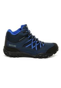 Buty trekkingowe dziecięce Edgepoint Mid Regatta. Kolor: niebieski. Materiał: poliester. Sport: turystyka piesza
