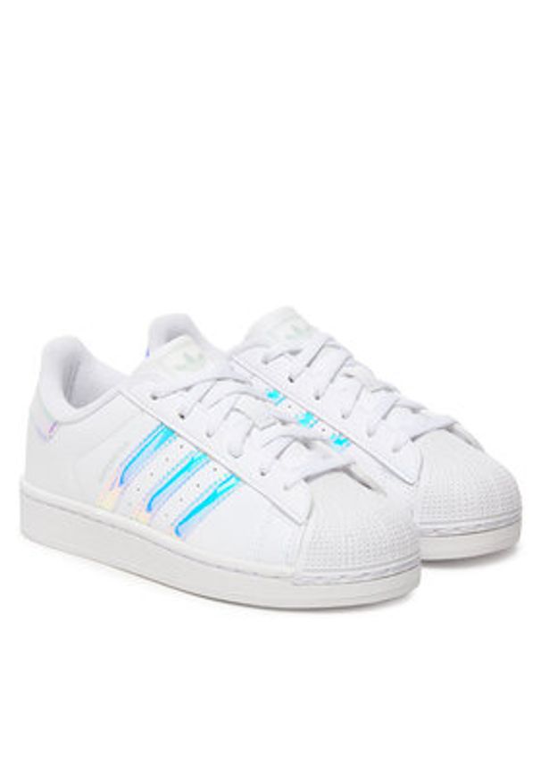 Adidas - adidas Sneakersy Superstar II C JQ1789 Biały. Kolor: biały. Materiał: skóra. Model: Adidas Superstar