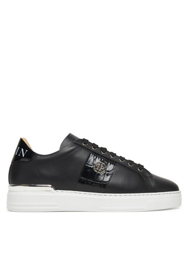 Philipp Plein - PHILIPP PLEIN Sneakersy FAES USC0664 PLE010N Czarny. Kolor: czarny. Materiał: skóra