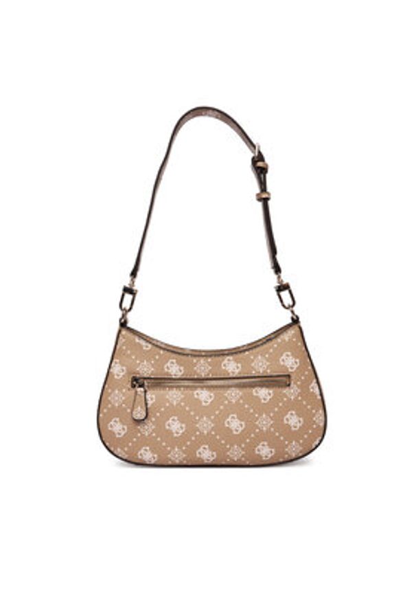 Guess Torebka Emelie Logo HWGP99 28180 Beżowy. Kolor: beżowy. Materiał: skórzane