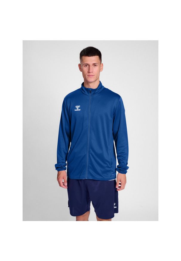Kurtka z dresu Hummel Essential. Kolor: niebieski. Materiał: dresówka. Sport: fitness