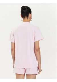 Adidas - adidas T-Shirt Embroidered IS4288 Różowy Regular Fit. Kolor: różowy. Materiał: bawełna #5