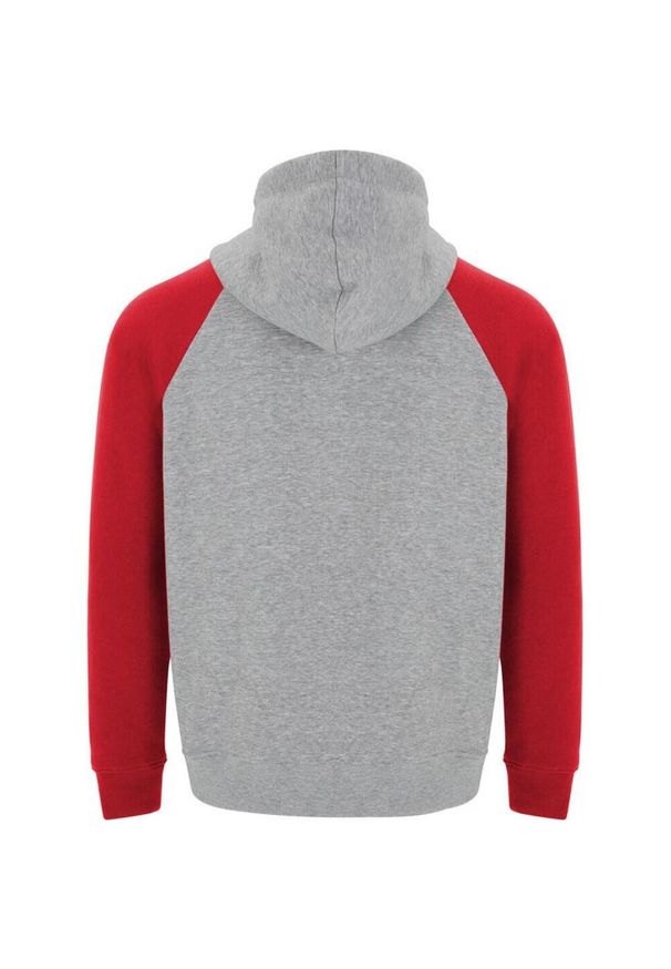 ROLY - Dwukolorowa Bluza Z Kapturem Badet Dla Dorosłych Unisex. Typ kołnierza: kaptur. Kolor: czerwony, niebieski, wielokolorowy