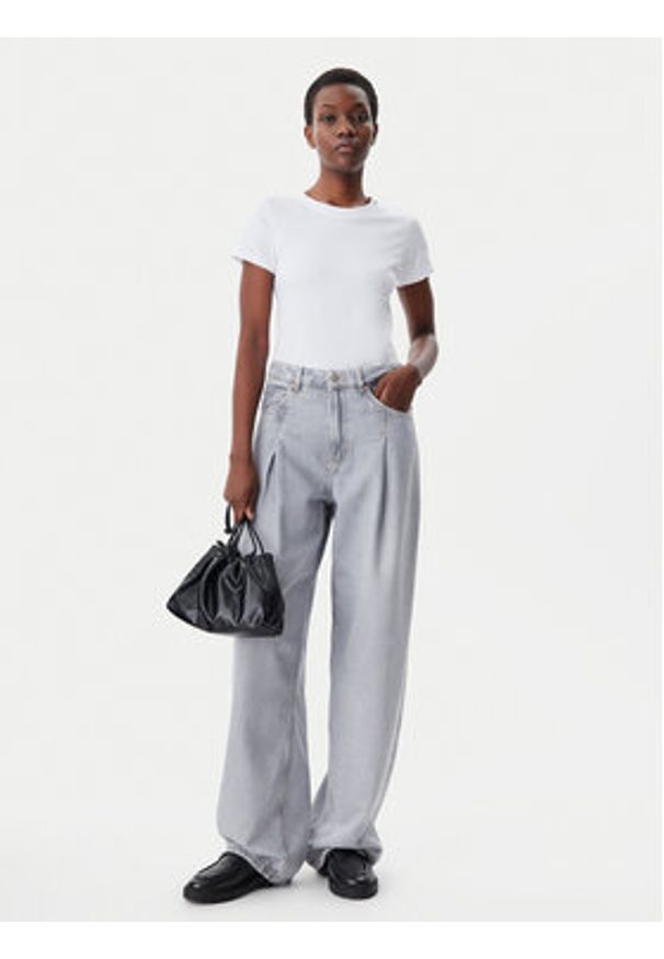 Calvin Klein Jeans T-Shirt Logo J20J225540 Biały Regular Fit. Kolor: biały. Materiał: bawełna