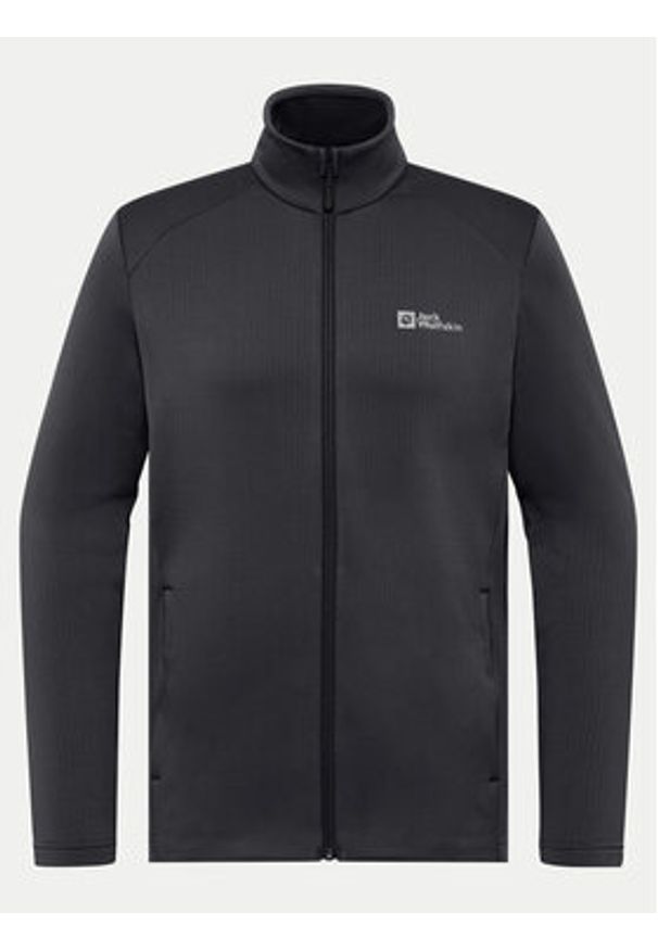 Jack Wolfskin Polar Kolbenberg Fz A63964 Czarny Regular Fit. Kolor: czarny. Materiał: syntetyk