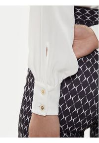 Elisabetta Franchi Bluzka CA0-934-6E2-V420 Biały Standard Fit. Kolor: biały. Materiał: syntetyk #4